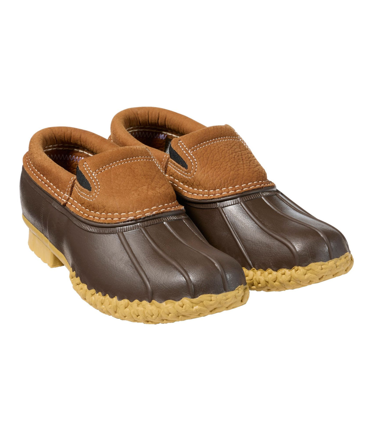 L.L.Bean Men's Bean Boots, Slip-On Rubber Mocs Allspice/Bean Boot Brown/Gum