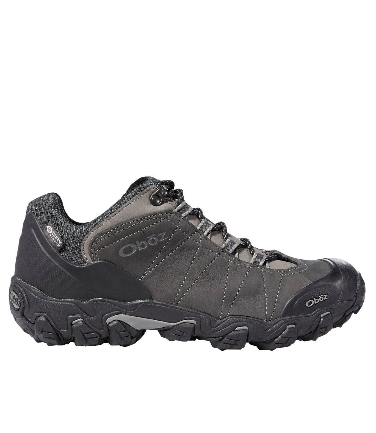 L.L.Bean Men's Oboz Bridger Low B-Dry Hiking Shoes Dark Shadow
