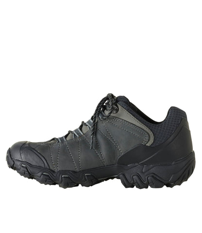 L.L.Bean Men's Oboz Bridger Low B-Dry Hiking Shoes Dark Shadow