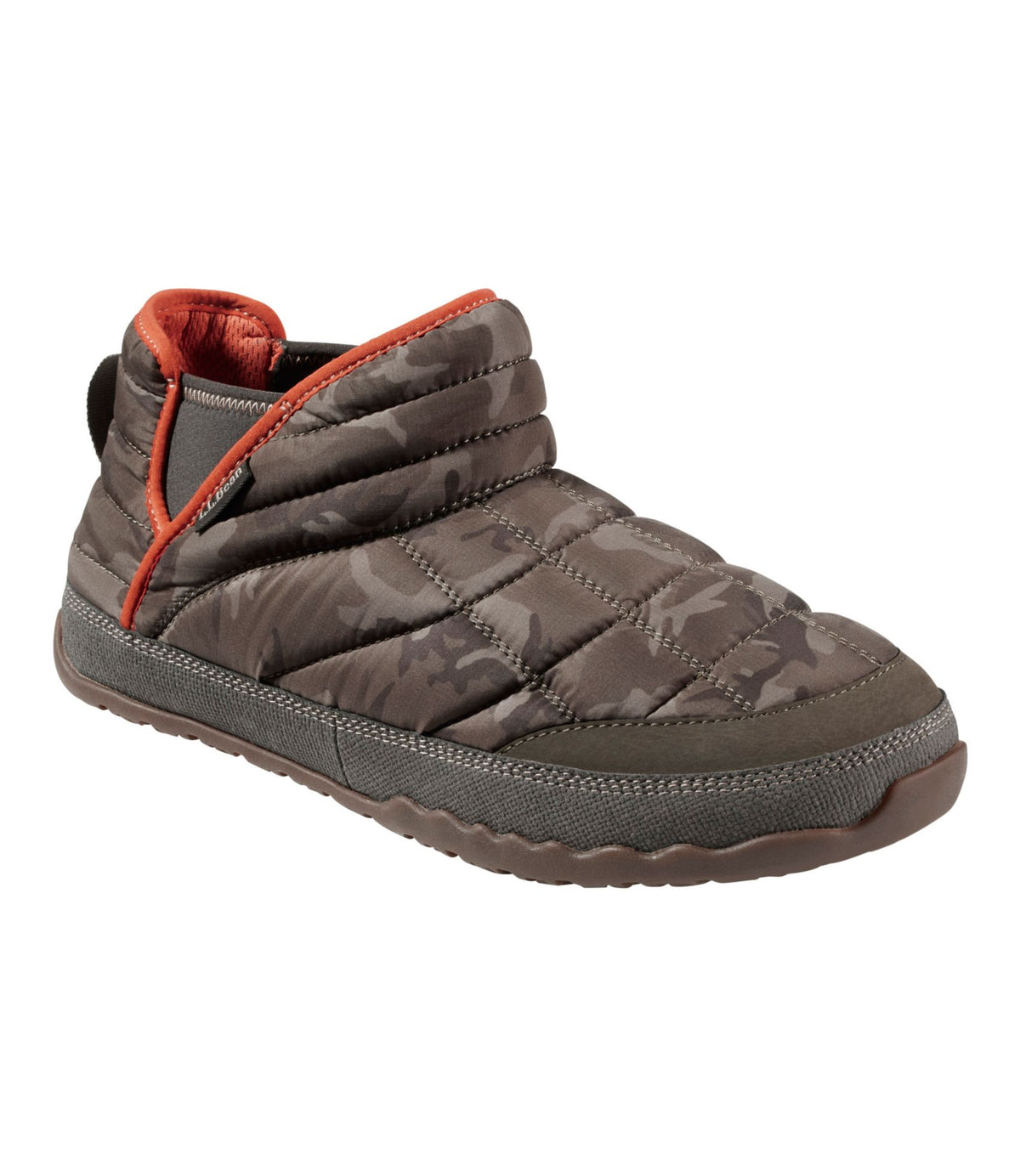 L.L.Bean Men's Mountain Classic Quilted Ankle Boots II Dark Loden Camo/Peat Green