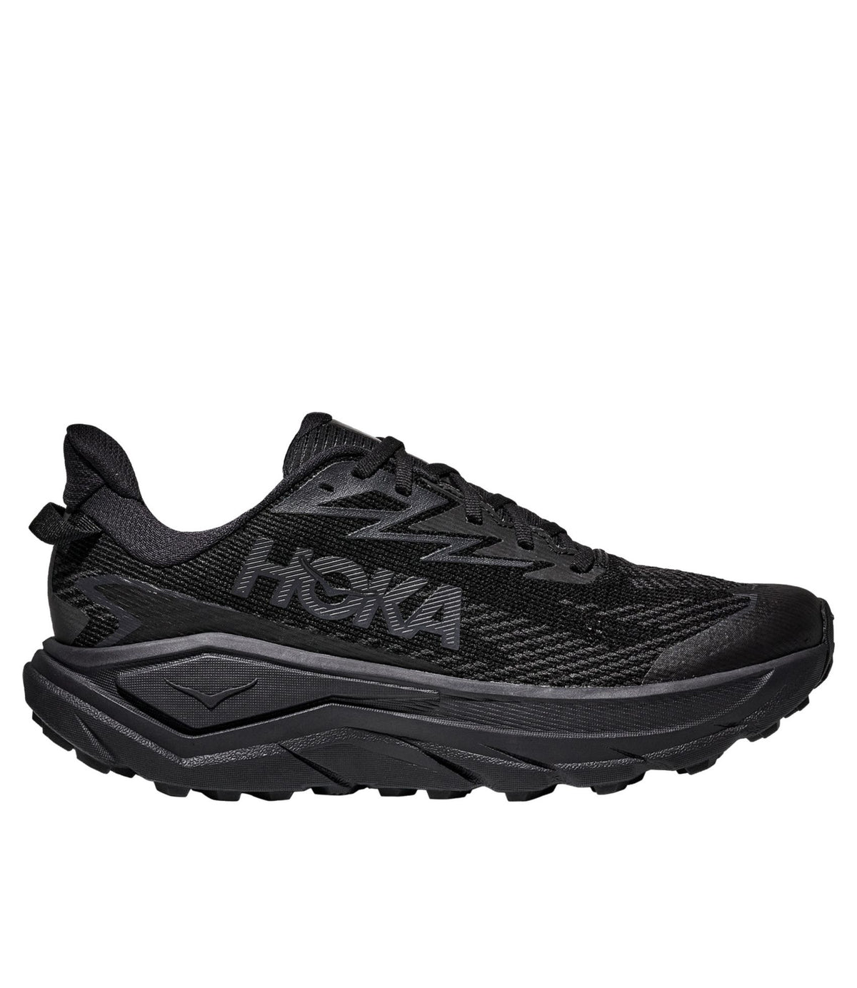 L.L.Bean Men's HOKA Challenger 8 Trail Shoes, GORE-TEX Black/Carbon Black