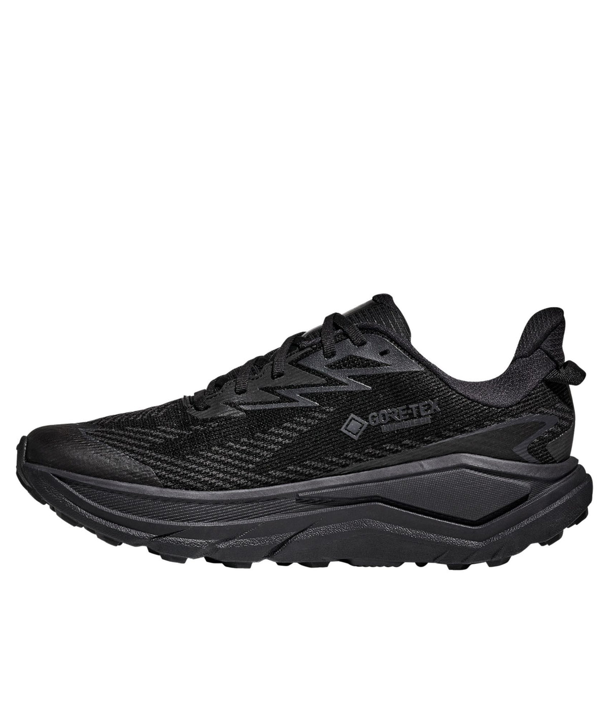 L.L.Bean Men's HOKA Challenger 8 Trail Shoes, GORE-TEX Black/Carbon Black