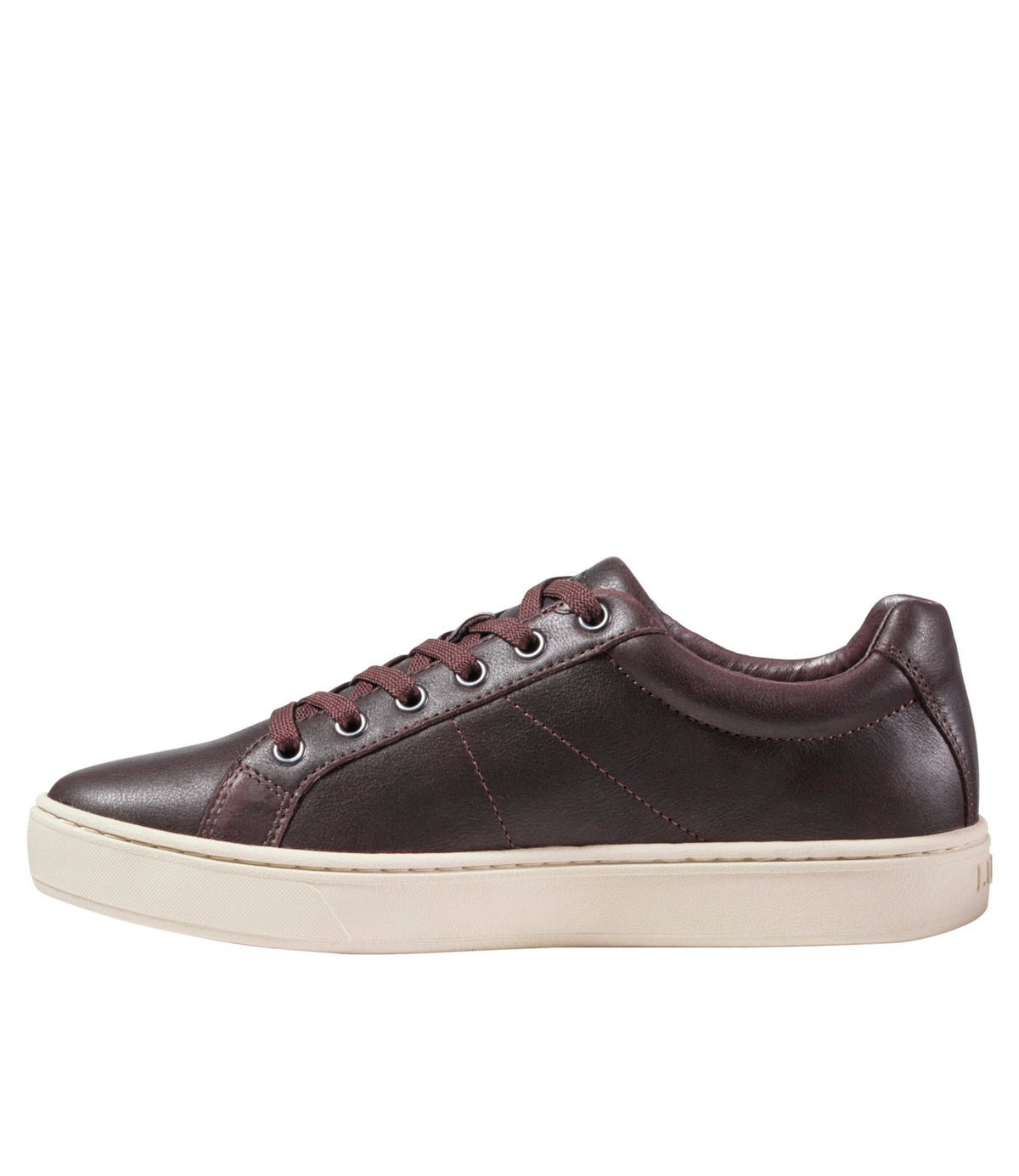 L.L.Bean Men's Eco Bay Sneakers, Leather Dark Brown