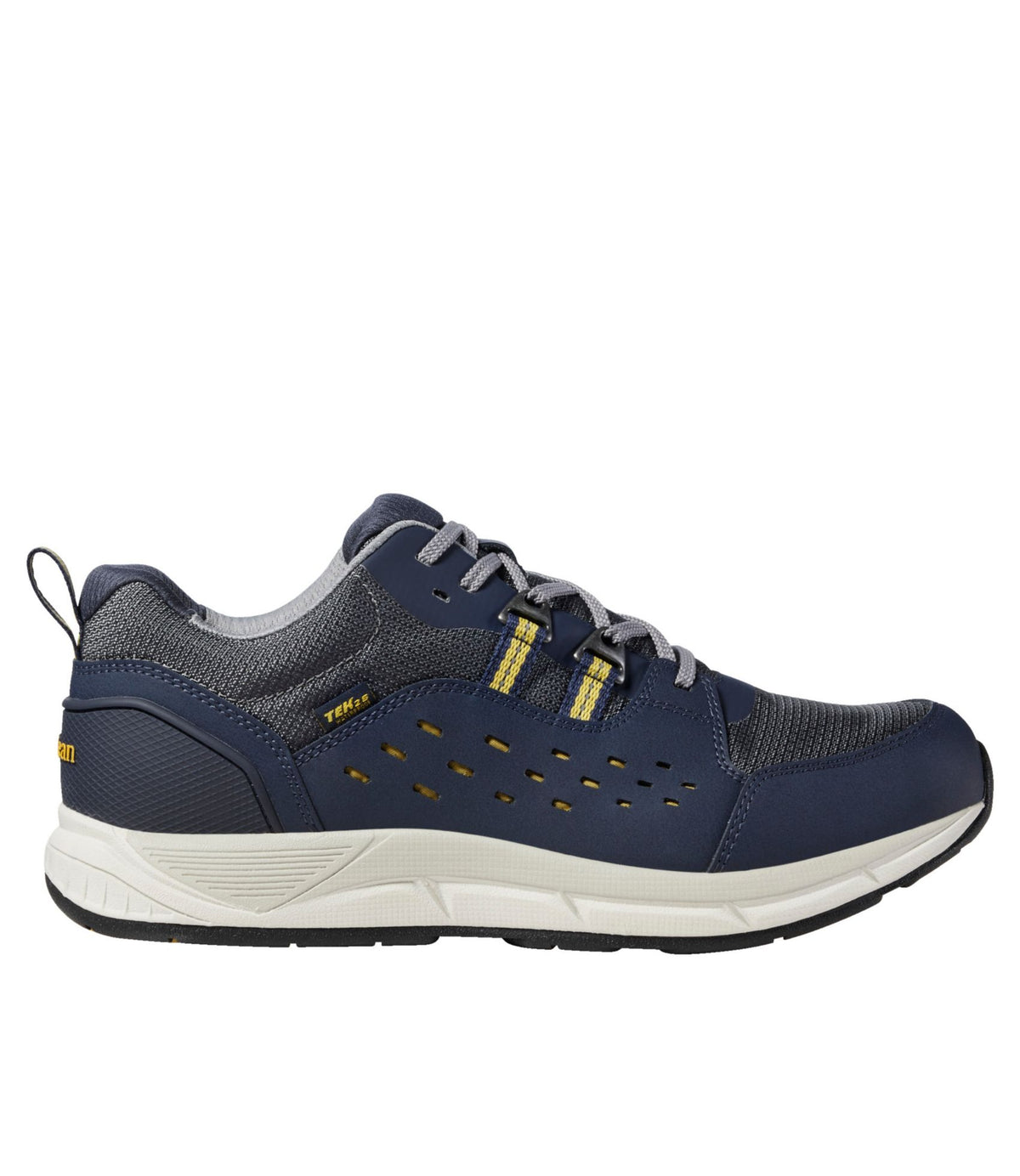 L.L.Bean Men's Bean's Comfort Fitness Walking Shoes, Waterproof Classic Navy/Iron