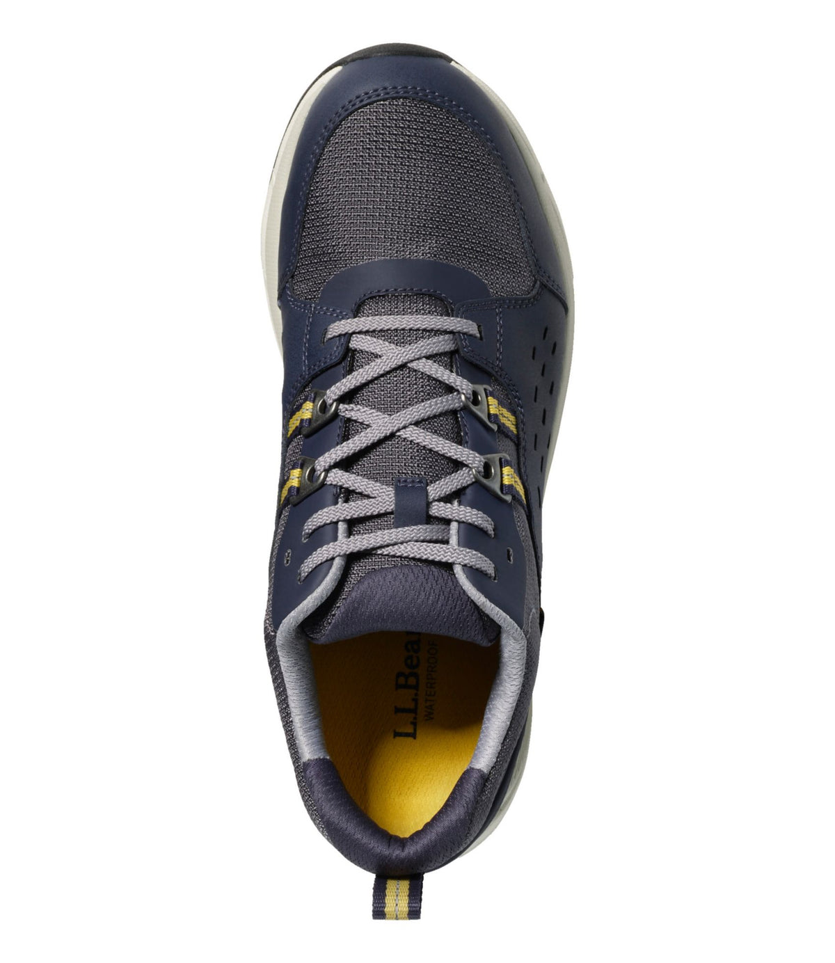 L.L.Bean Men's Bean's Comfort Fitness Walking Shoes, Waterproof Classic Navy/Iron