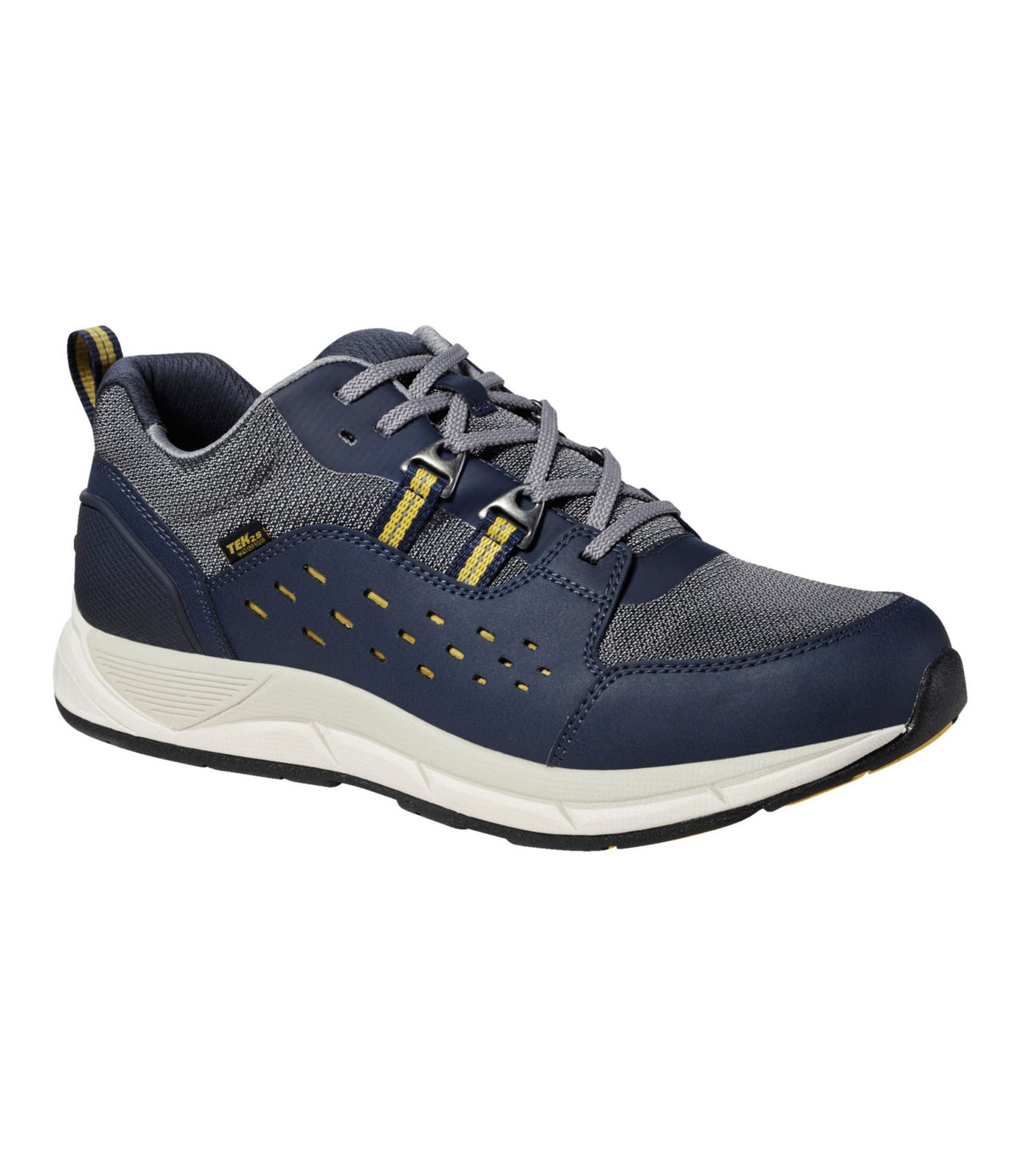 L.L.Bean Men's Bean's Comfort Fitness Walking Shoes, Waterproof Classic Navy/Iron