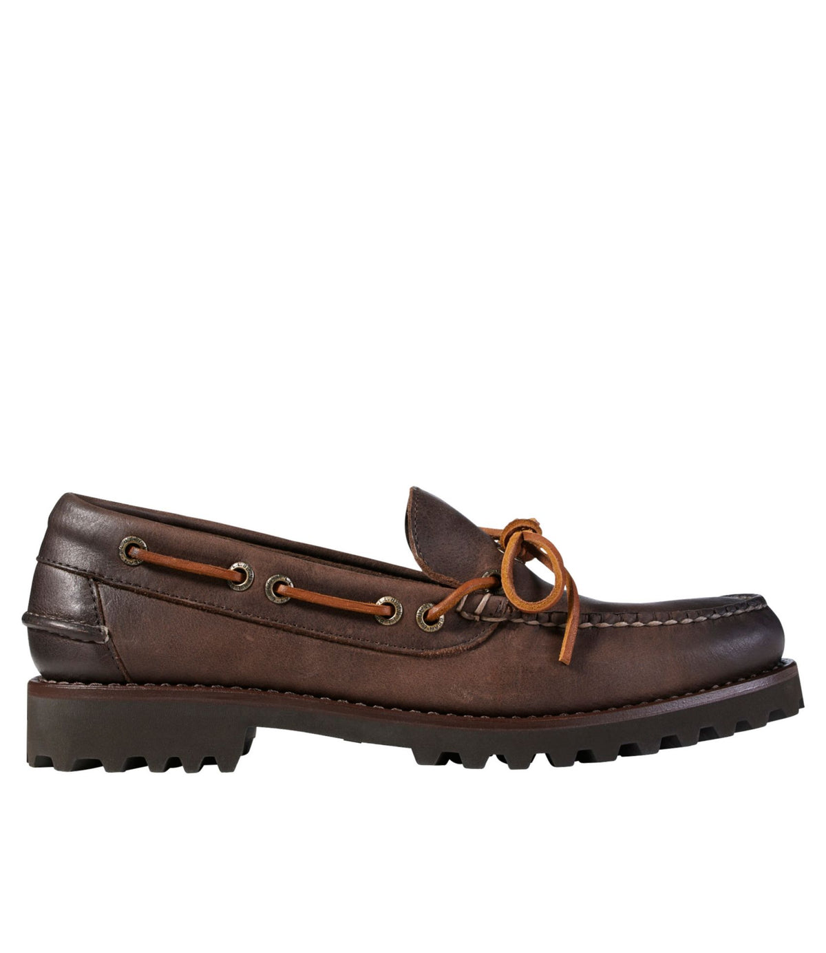 L.L.Bean Men's Allagash Handsewn Mocs, One-Eye Dark Earth