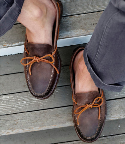 L.L.Bean Men's Allagash Handsewn Mocs, One-Eye Dark Earth