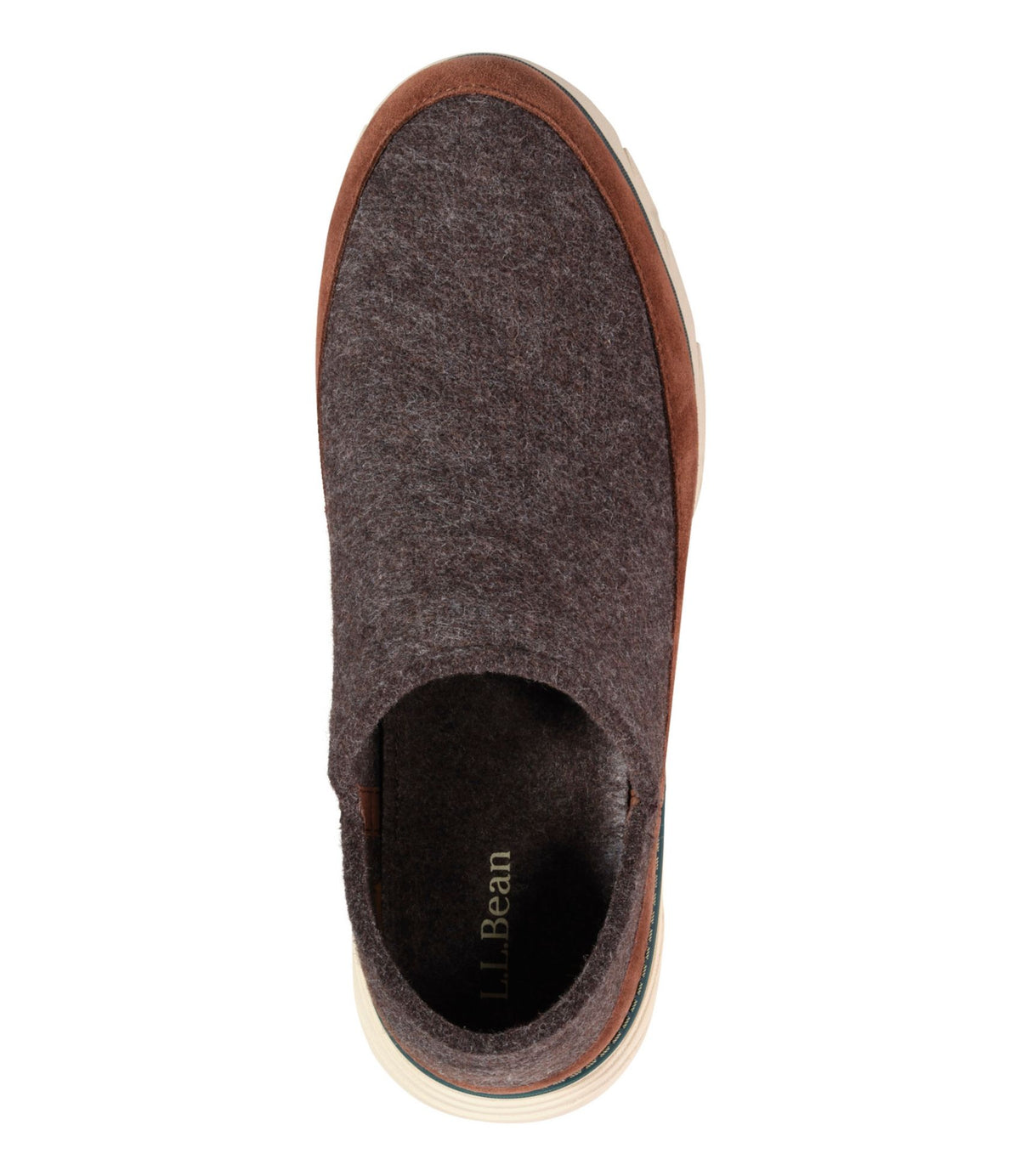 L.L.Bean Men's Downeast Slip-Ons, Wool Cocoa