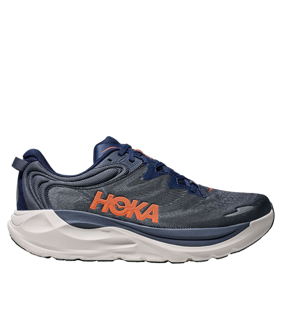L.L.Bean Men's HOKA Gaviota 6 Running Shoes Midnight Blue/Faded Navy