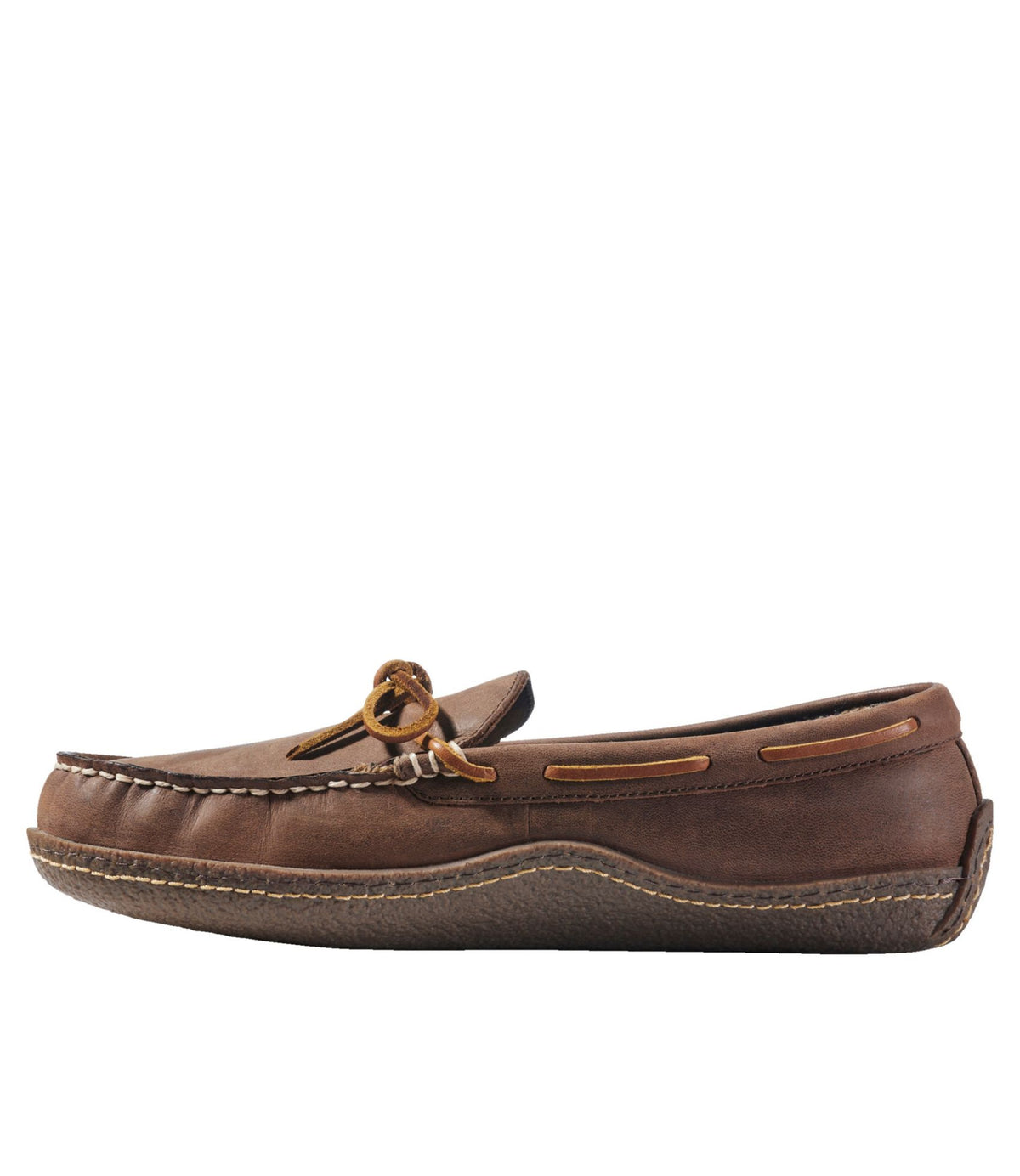 L.L.Bean Men's Handsewn Slippers, Flannel-Lined Acorn