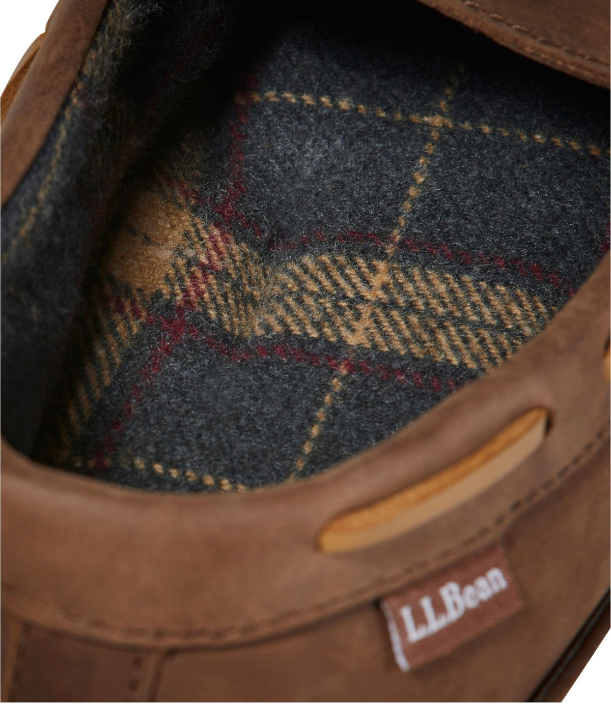 L.L.Bean Men's Handsewn Slippers, Flannel-Lined Acorn
