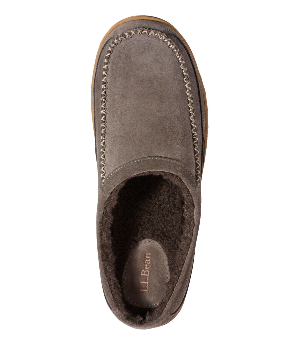 L.L.Bean Men's Mountain Slippers, Scuffs Ash