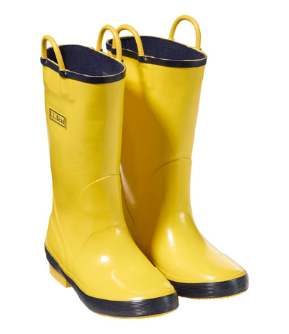 L.L.Bean Kids' Puddle Stompers Rain Boots Bright Yellow