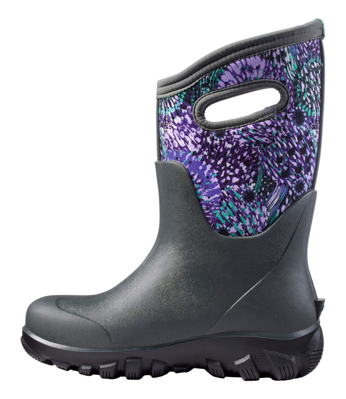 L.L.Bean Kids' Bogs Classic Boots, Dandelion Dandelion Dark Gray Multi
