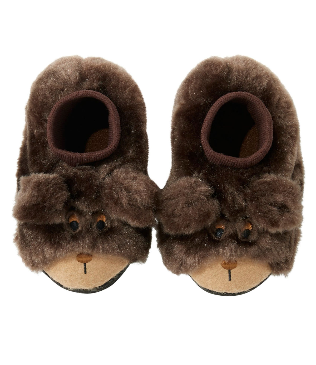 L.L.Bean Toddlers' Animal Paws Slippers Brown Bear