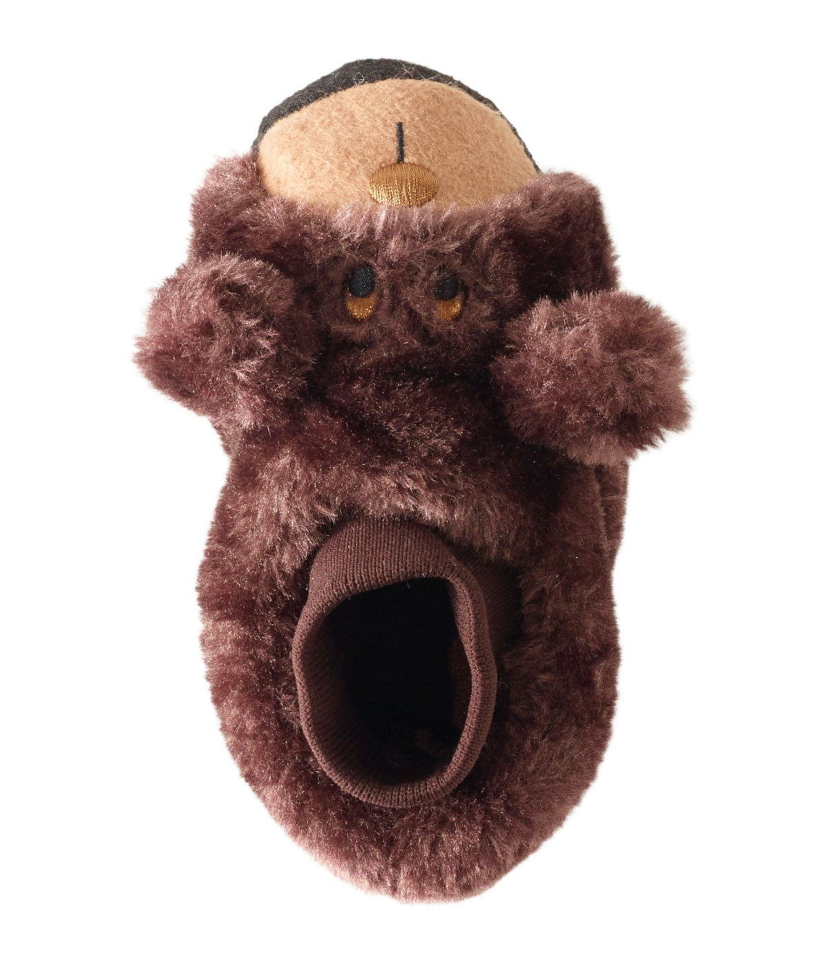 L.L.Bean Toddlers' Animal Paws Slippers Brown Bear