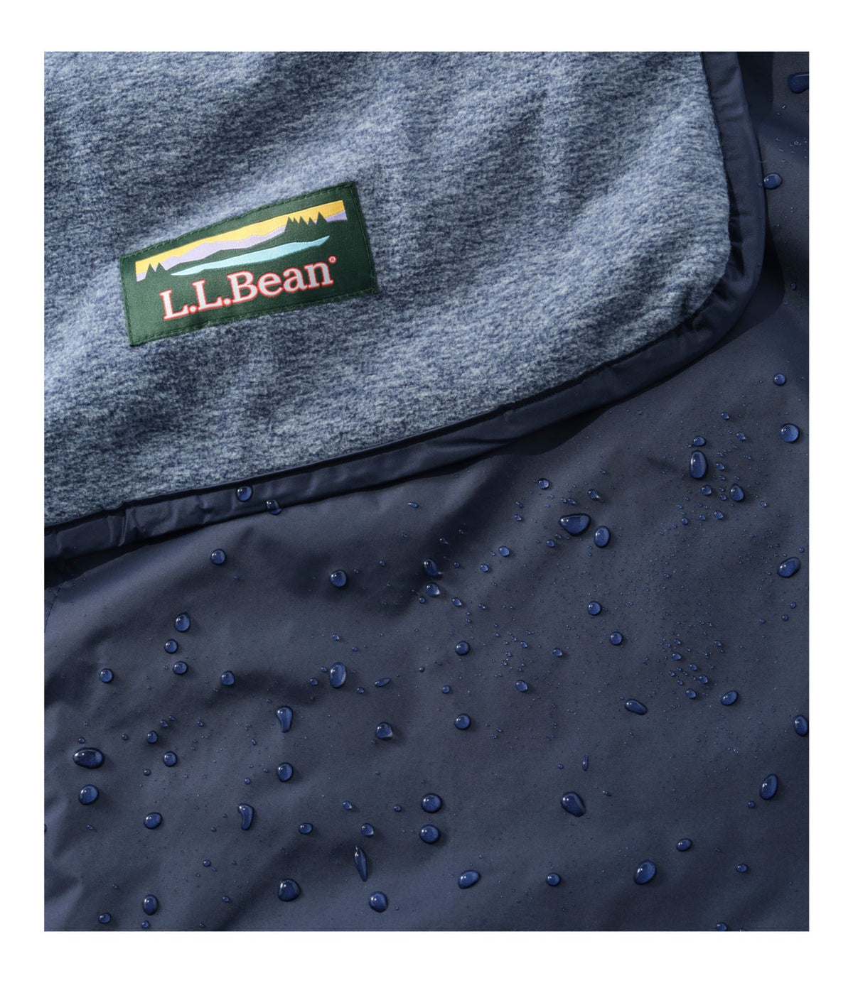 L.L.Bean L.L.Bean Waterproof Outdoor Blanket Navy Heather/Nautical Navy