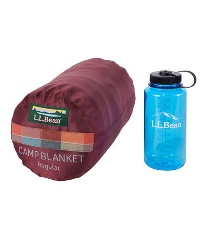L.L.Bean L.L.Bean Flannel Camp Blanket Burgundy/Sea Pine Apple Cinnamon