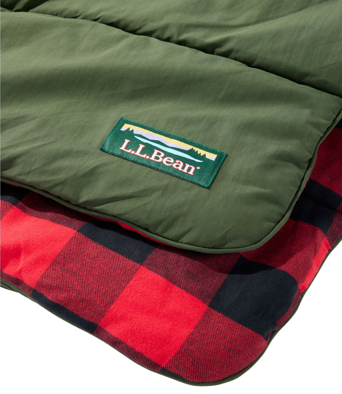 L.L.Bean L.L.Bean Flannel Camp Blanket Burgundy/Sea Pine Apple Cinnamon
