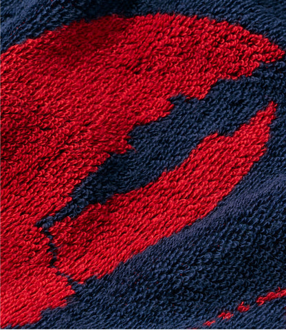 L.L.Bean Seaside Beach Towel, Lobsters Bright Navy