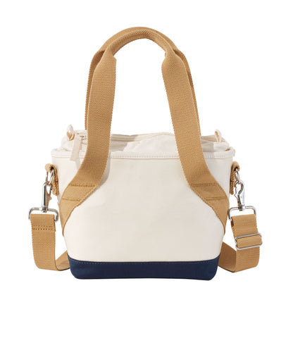 L.L.Bean Nor'easter Insulated Tote, Small Classic Navy/Cream/Canyon Khaki