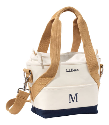 L.L.Bean Nor'easter Insulated Tote, Small Classic Navy/Cream/Canyon Khaki