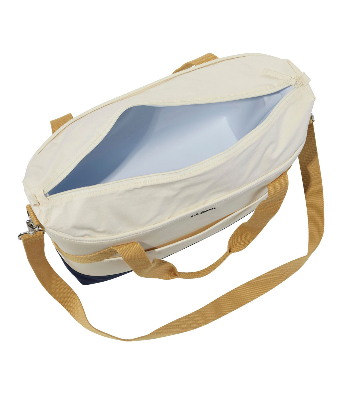 L.L.Bean Nor'easter Insulated Tote, Large Classic Navy/Cream/Canyon Khaki