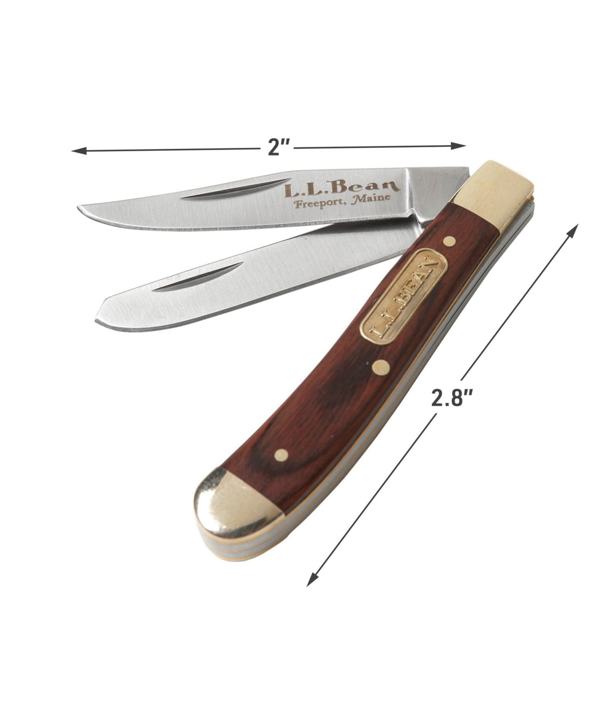 L.L.Bean Double L® Pocket Knife, Two Blade Rosewood