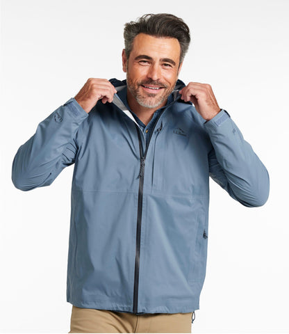 L.L.Bean Men's Angler Rain Jacket Muted Blue