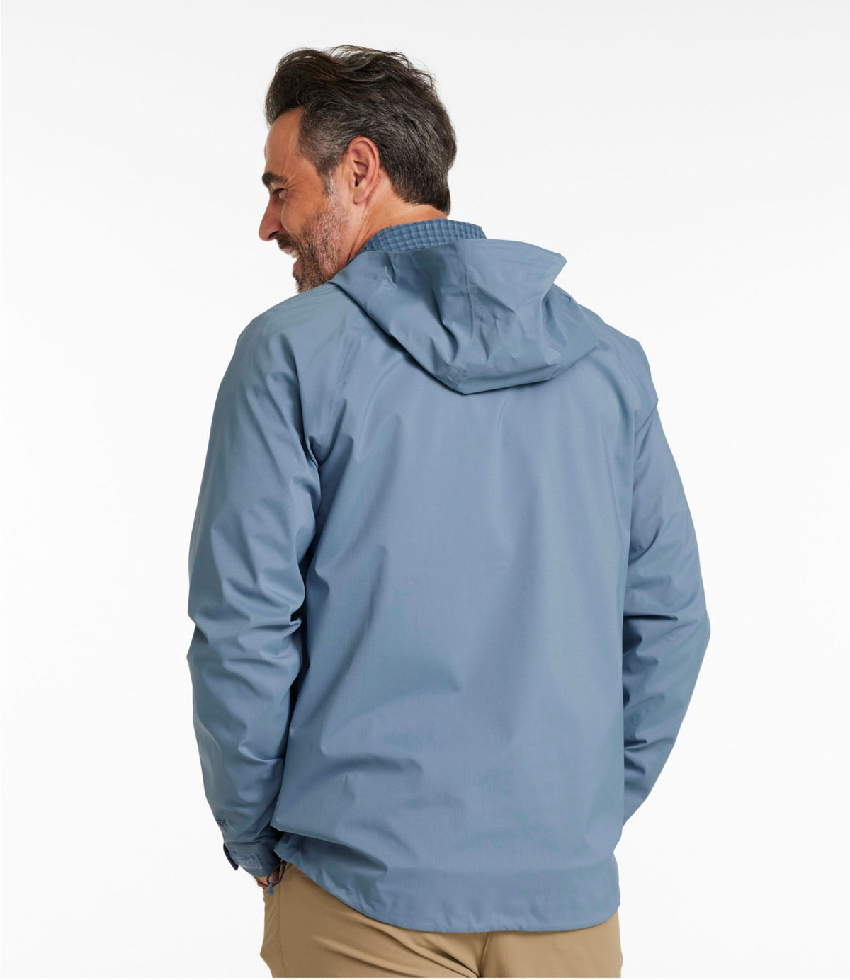 L.L.Bean Men's Angler Rain Jacket Muted Blue