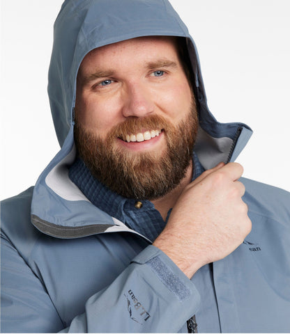 L.L.Bean Men's Angler Rain Jacket Muted Blue
