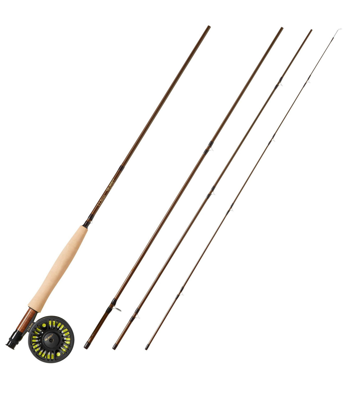 L.L.Bean Quest Four-Piece Fly Rod Outfits, Four-Piece Brown