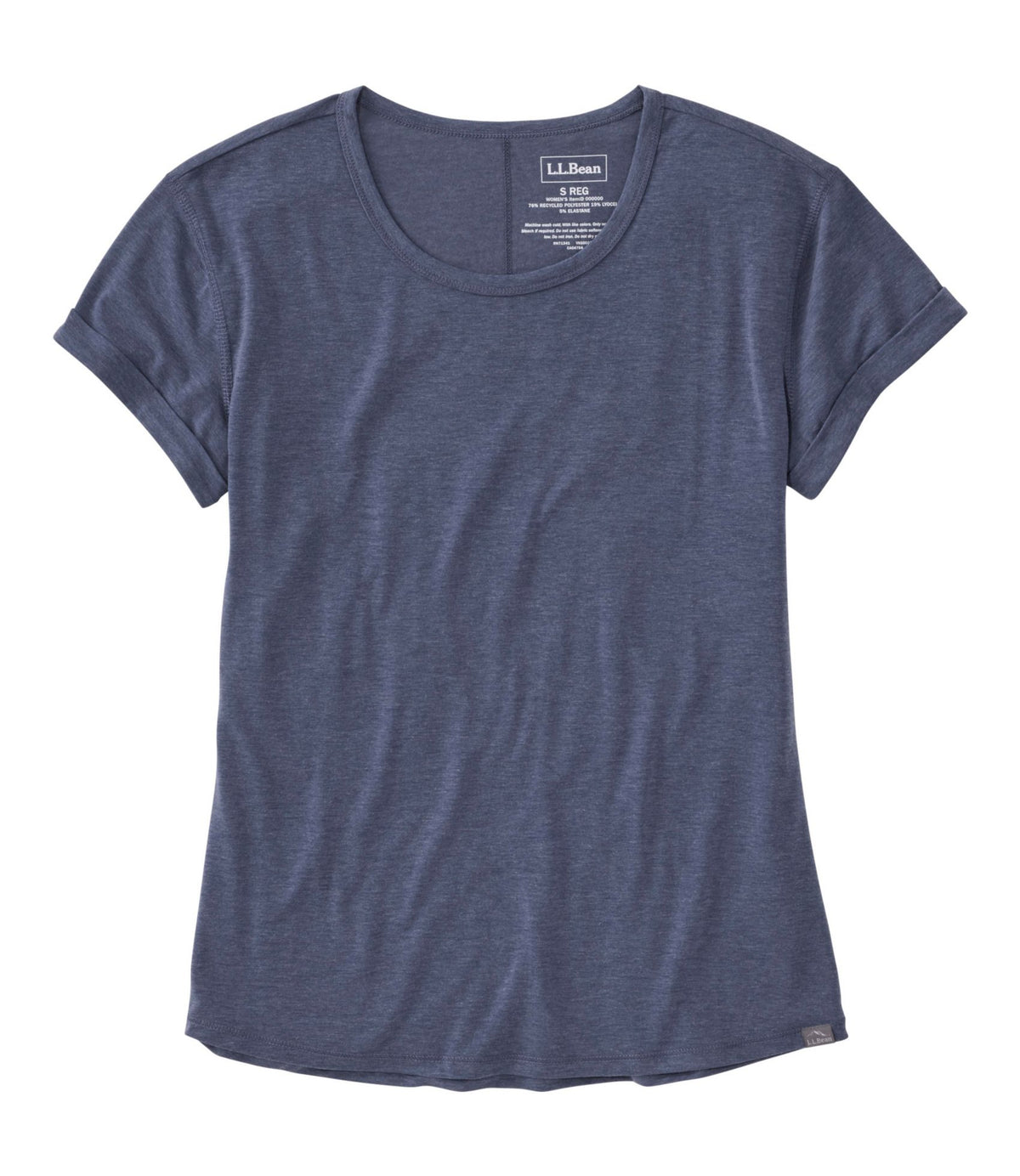 L.L.Bean Women's Everyday SunSmart® Lifestyle Tee, Short-Sleeve Nautical Navy