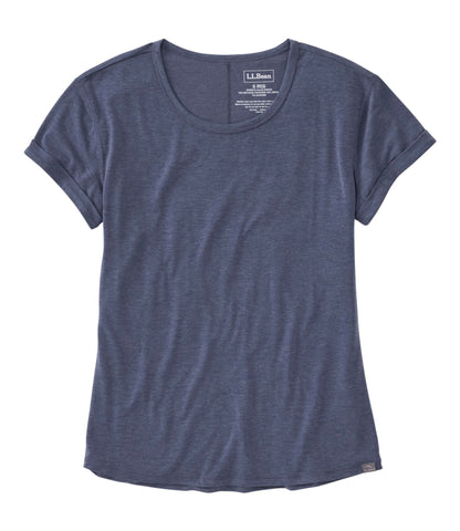 L.L.Bean Women's Everyday SunSmart® Lifestyle Tee, Short-Sleeve Nautical Navy