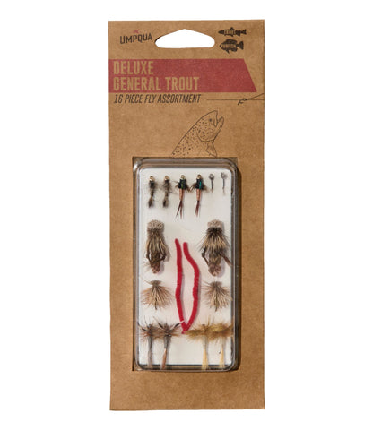 L.L.Bean Umpqua Deluxe General Trout Fly Assortment, 16 flies
