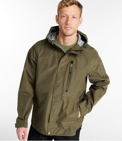 L.L.Bean Men's Maine Warden GORE-TEX Rain Jacket Kelp Green