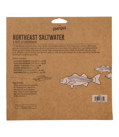 L.L.Bean Umpqua Northeast Saltwater Fly Assortment, 6 flies