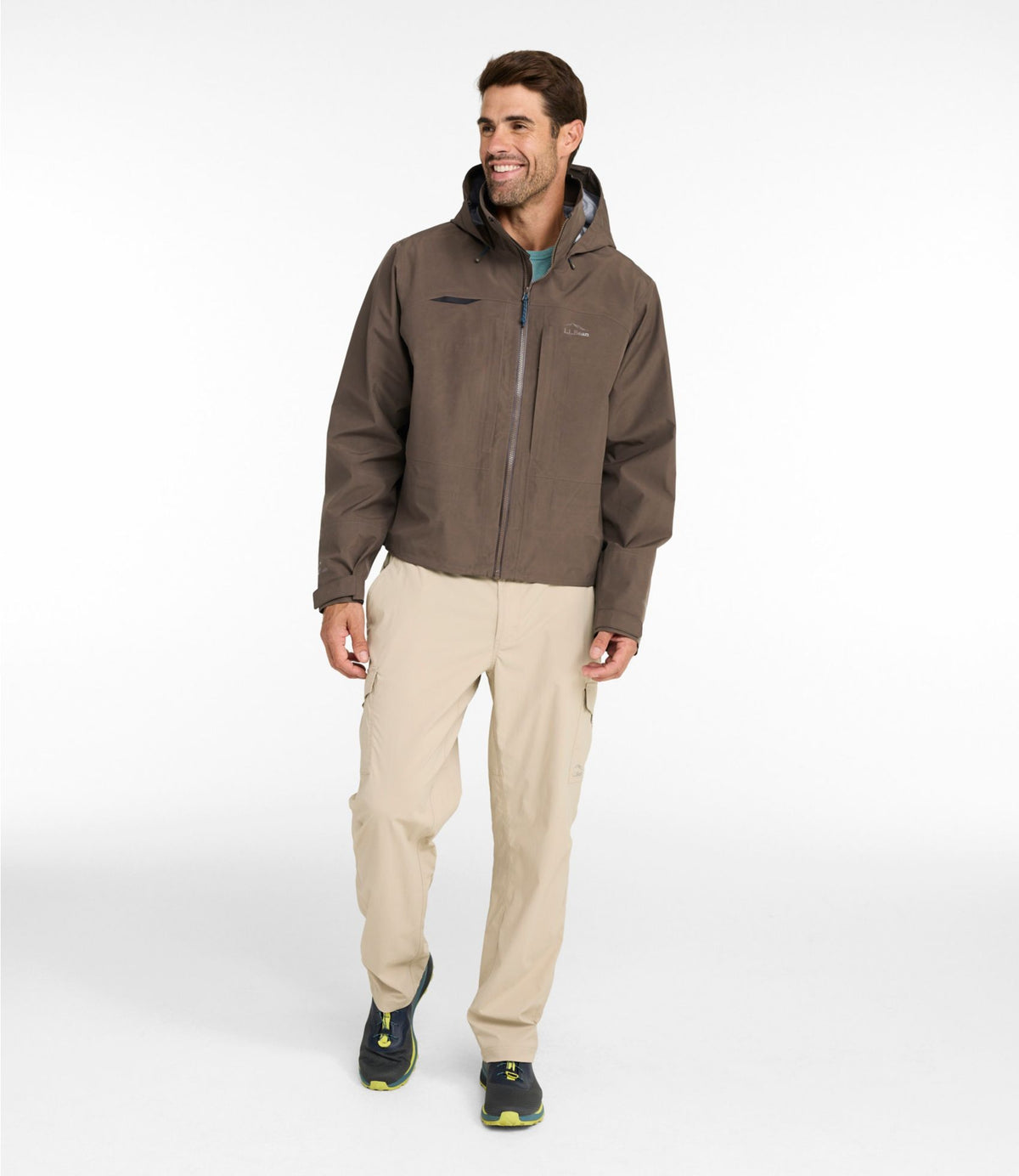 L.L.Bean Men's Rapid River Pro GORE-TEX Wading Jacket Dark Cinder