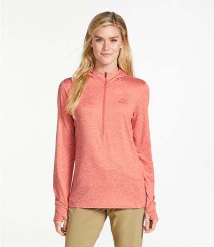 L.L.Bean Women's Insect Shield Pro Knit Hoodie Blue Aster Heather