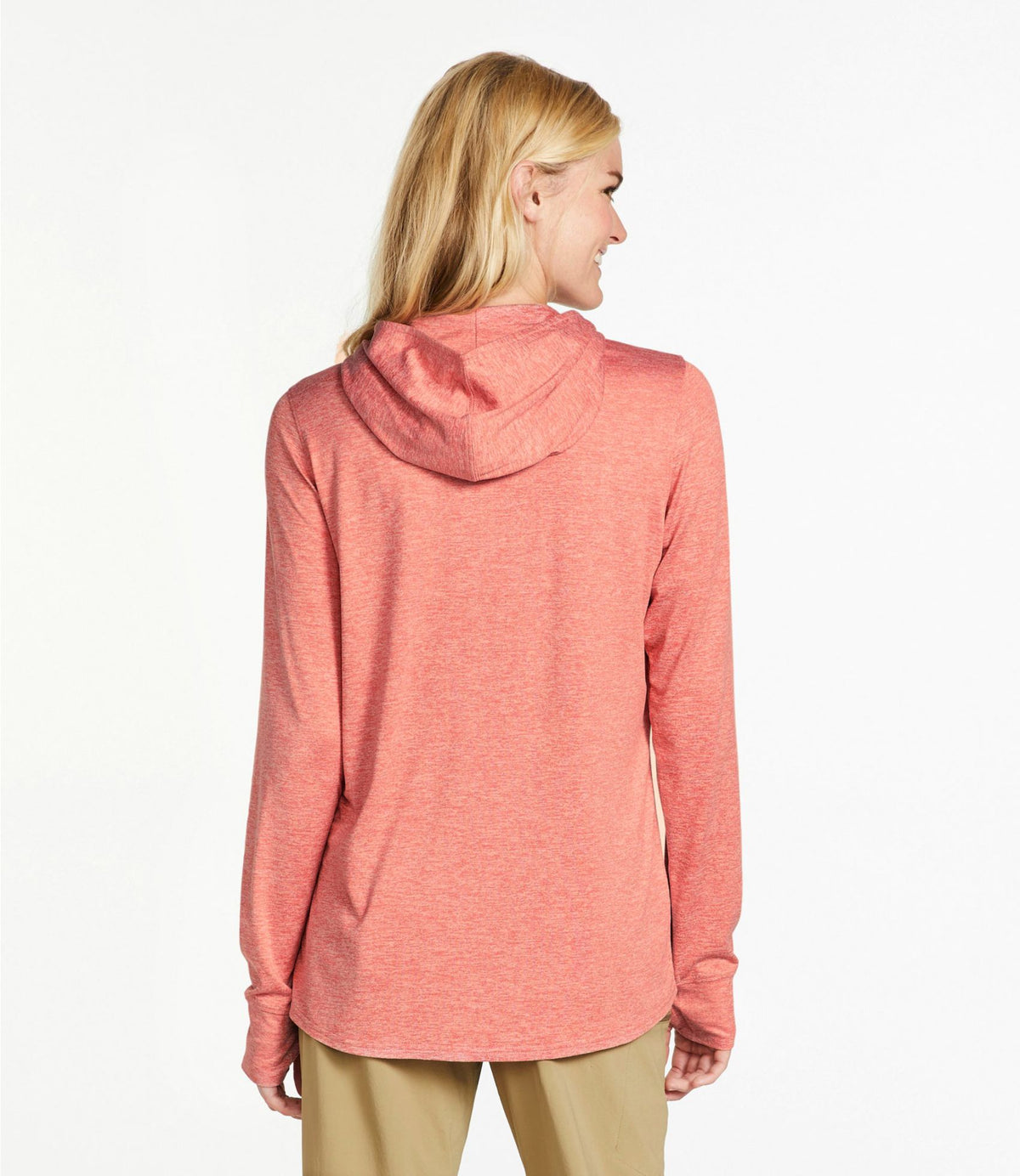 L.L.Bean Women's Insect Shield Pro Knit Hoodie Blue Aster Heather