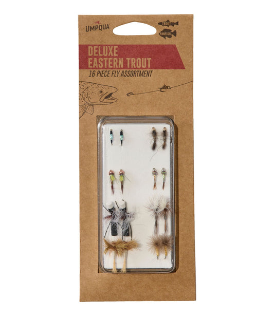L.L.Bean Umpqua Deluxe Eastern Trout Fly Assortment, 16 flies