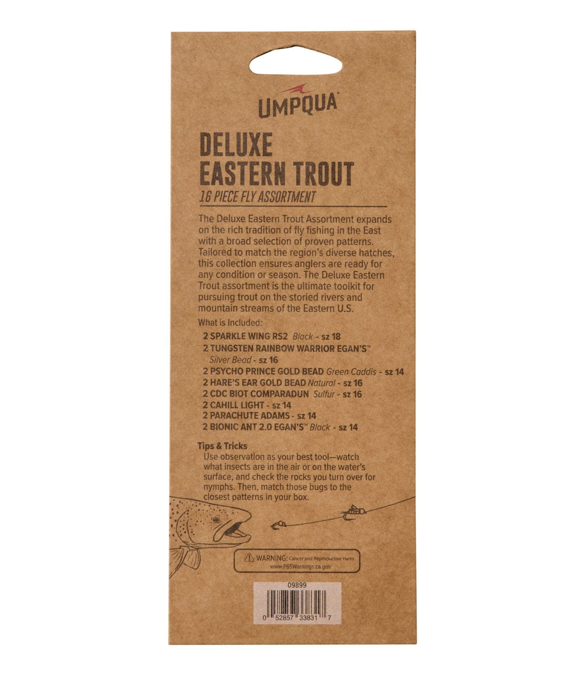 L.L.Bean Umpqua Deluxe Eastern Trout Fly Assortment, 16 flies