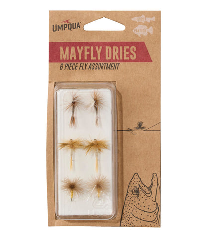 L.L.Bean Umpqua Mayfly Dry Fly Assortment, 6 flies