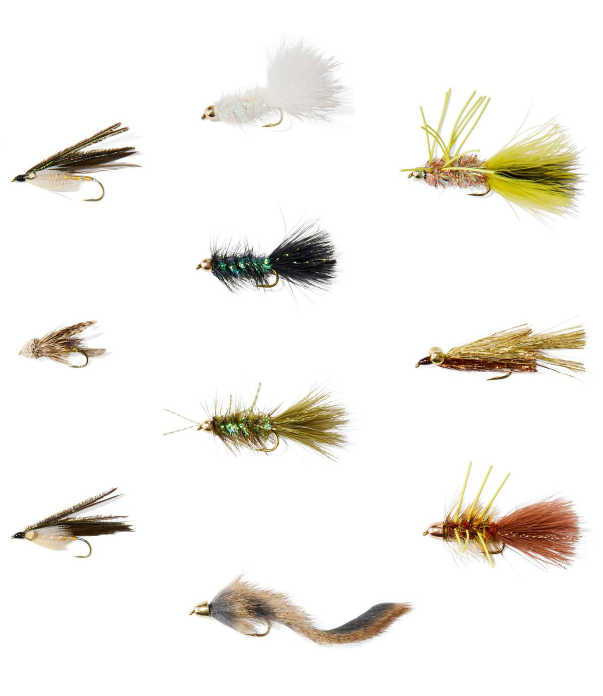 L.L.Bean Umpqua Streamer Fly Assortment, 10 flies