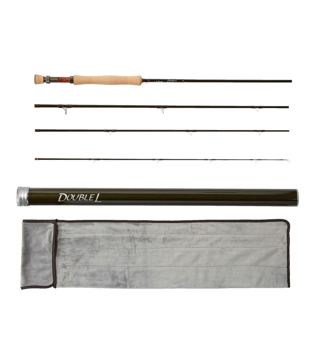 L.L.Bean Double L Fly Rod Outfits, 7-8 wt. Brown