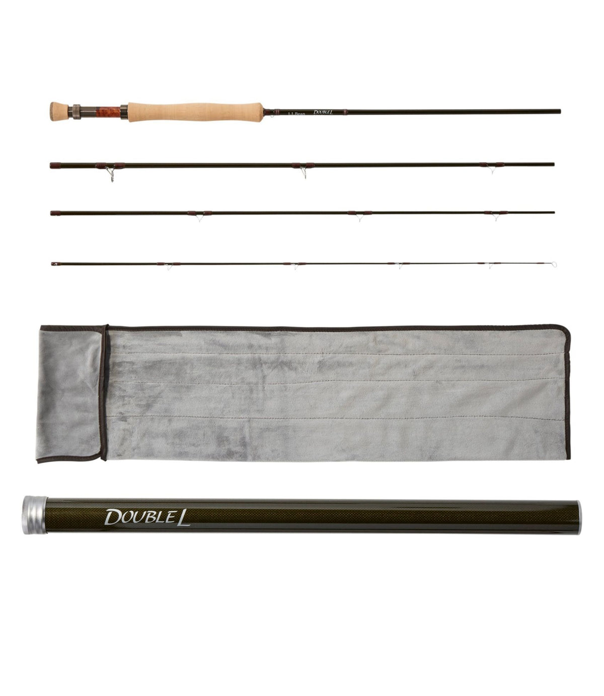 L.L.Bean Double L Fly Rods, 9' 7-8 Weight Brown