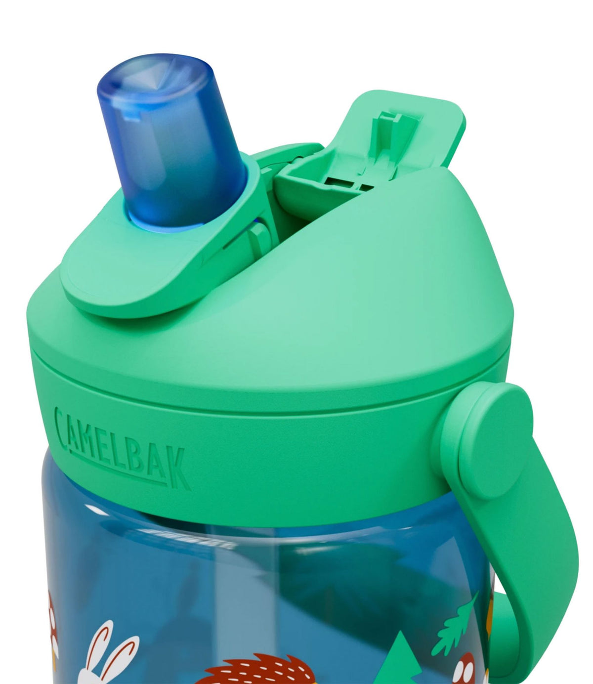 L.L.Bean Kids' Camelbak Thrive Flip Straw Water Bottle, 14 oz. Friendly Forest
