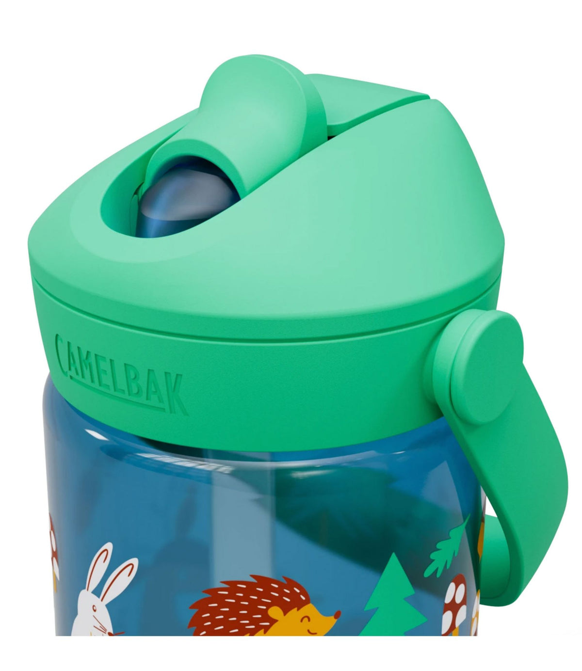 L.L.Bean Kids' Camelbak Thrive Flip Straw Water Bottle, 14 oz. Friendly Forest