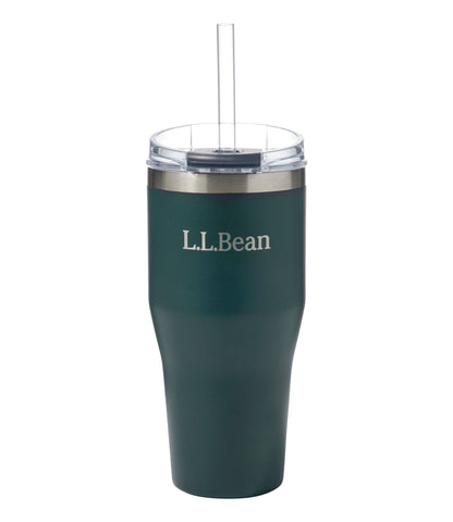 L.L.Bean L.L.Bean Insulated Straw Tumbler, 20 oz. Deepest Green